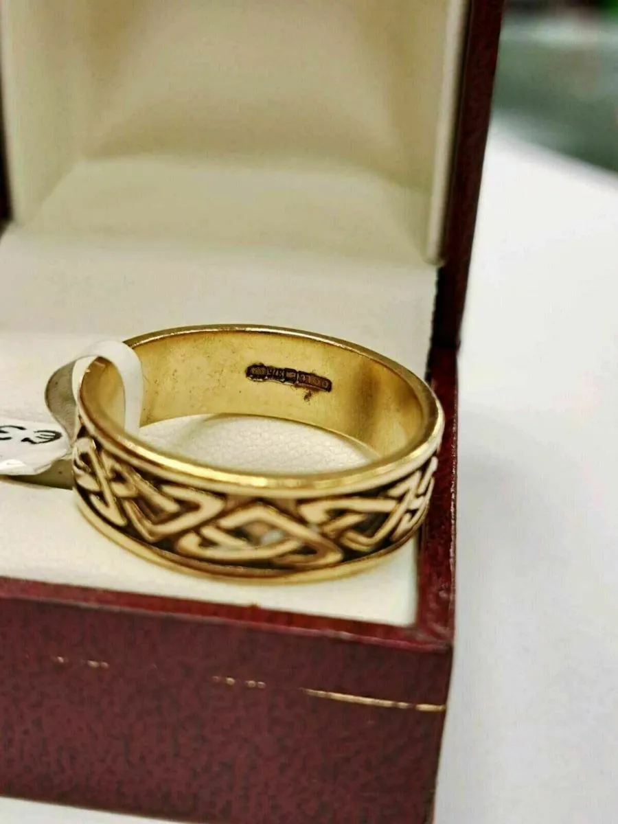 9K Gold Celt Ring 9CT - Image 4