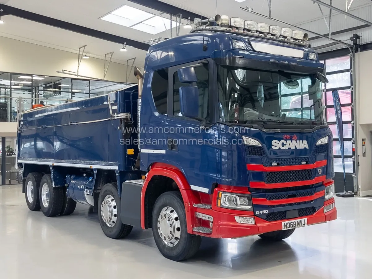 2018 (68) SCANIA G450 8X4 ALLOY TIPPER - Image 1