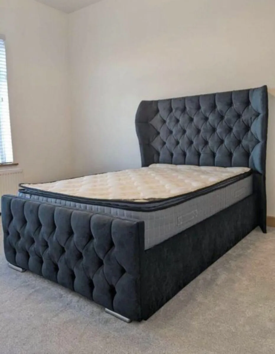 Brand new wingback beds ,
All in stock ready for d - Image 4