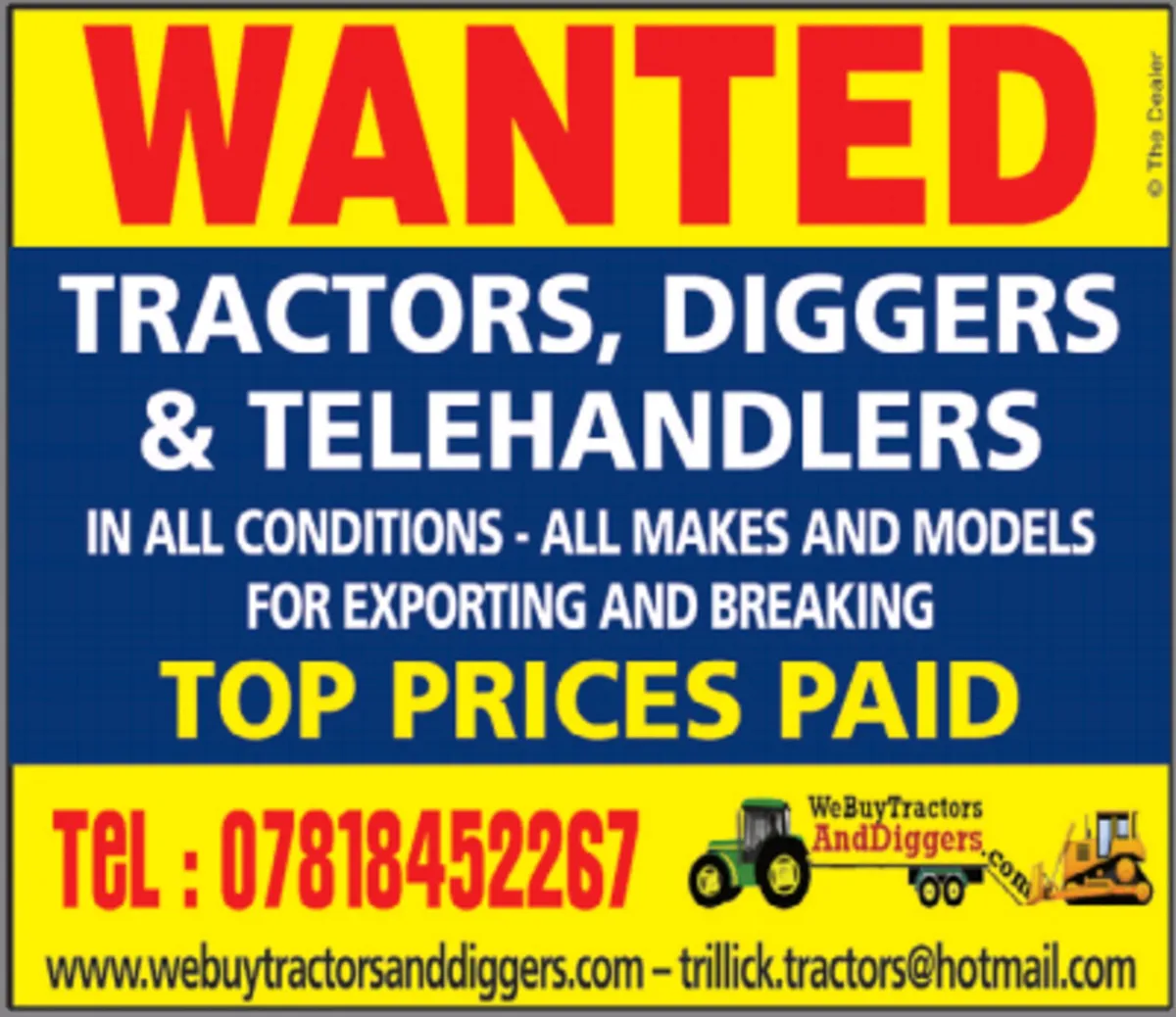Tractors & Plant  Wanted