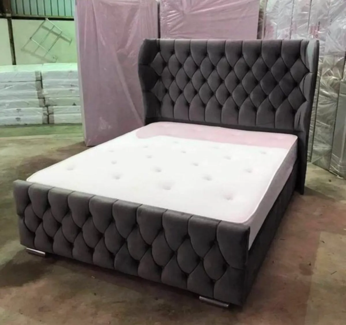 Brand new wingback beds ,
All in stock ready for d - Image 4