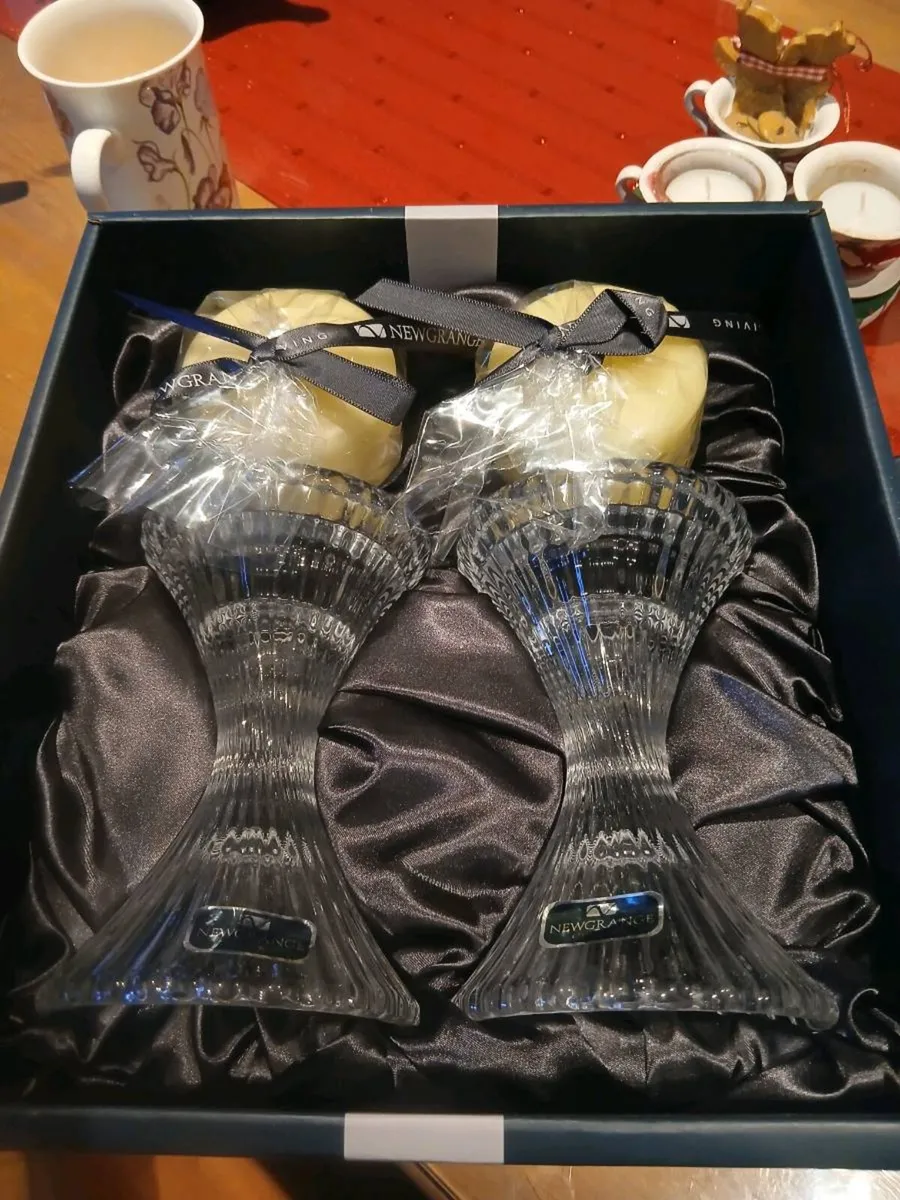 Newgrange  glass candle holders - Image 4