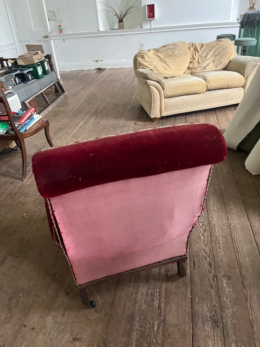 antique carpet chair - Image 2