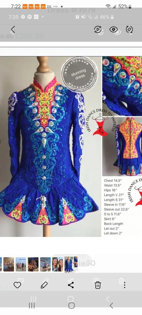 Irish dancing costume - Image 1