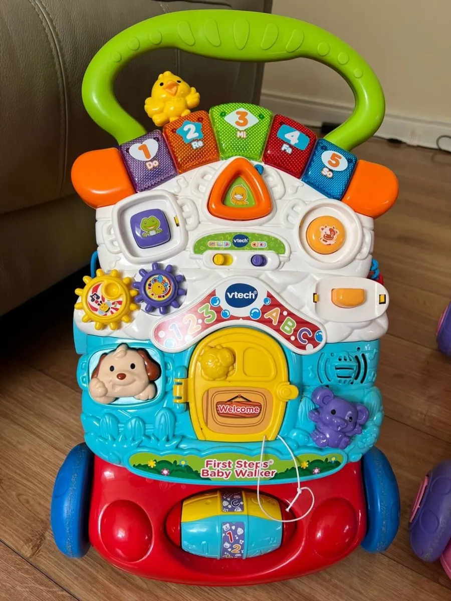 baby walker-  Red and Pink- Baby First steps - Image 3