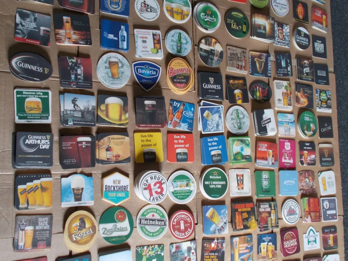 Collection of 800+ Unused Beer Mats - Image 3