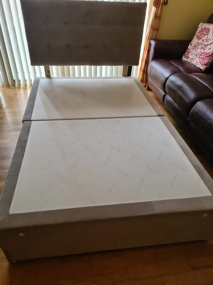 Small Double (4ft) Split-Base Bed & Headboard - Image 3