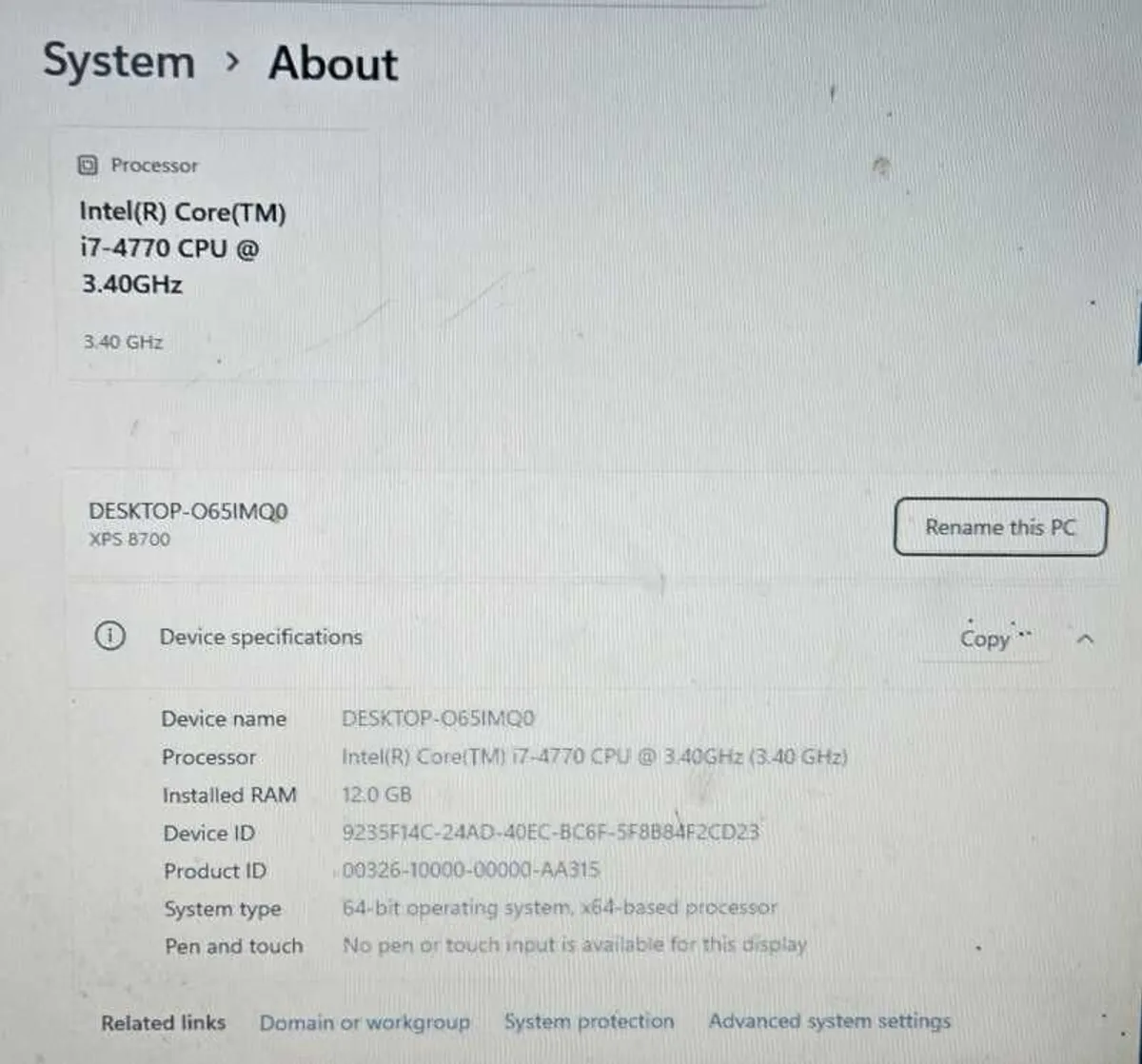 Desktop Dell Xps 8700 Gaming Pc - Image 2