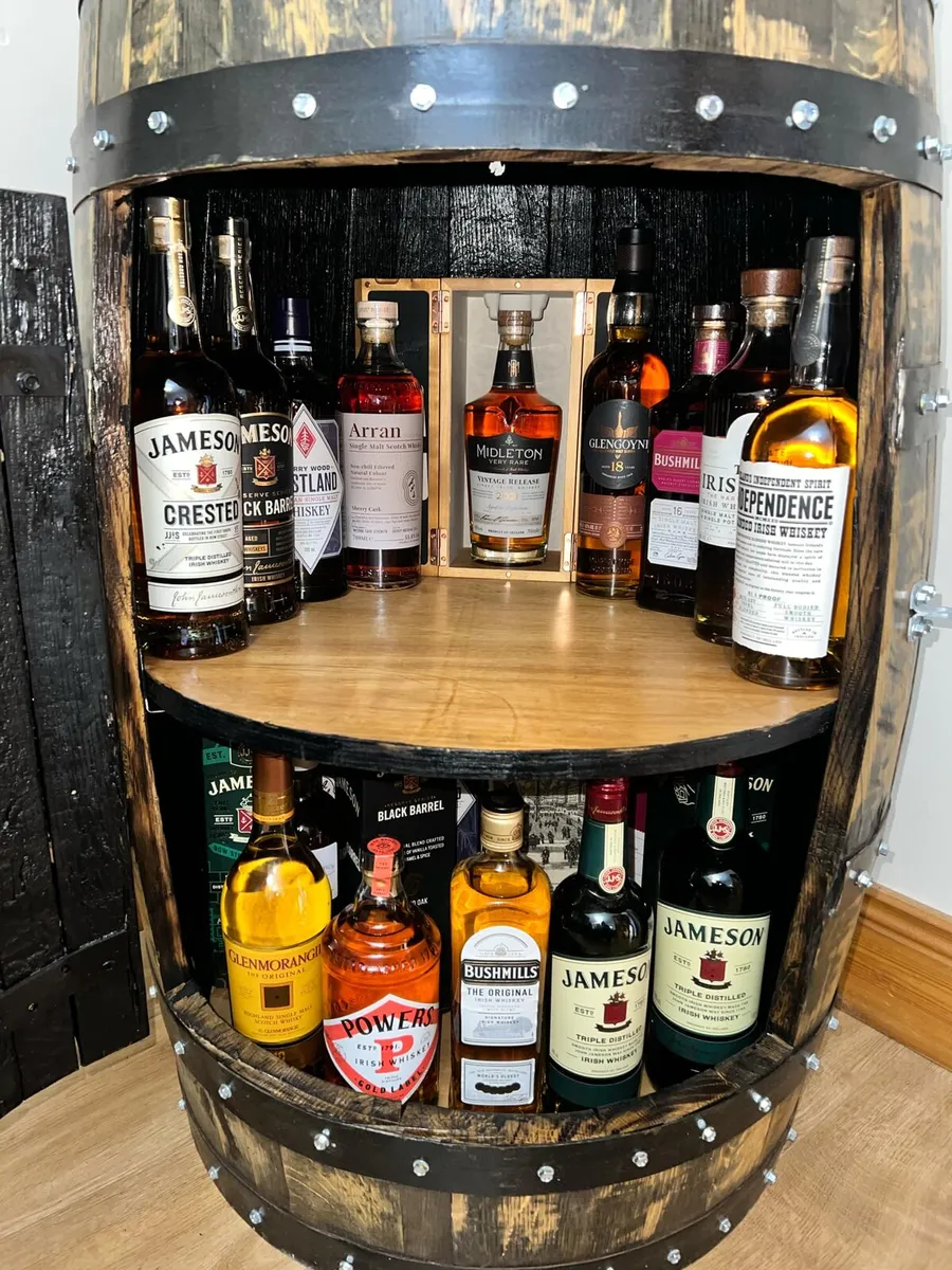 whiskey cabinet barrel - Image 1