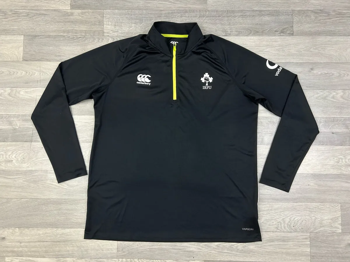 Canterbury Ireland Rugby Half Zip Jumper Mens XL - Image 1