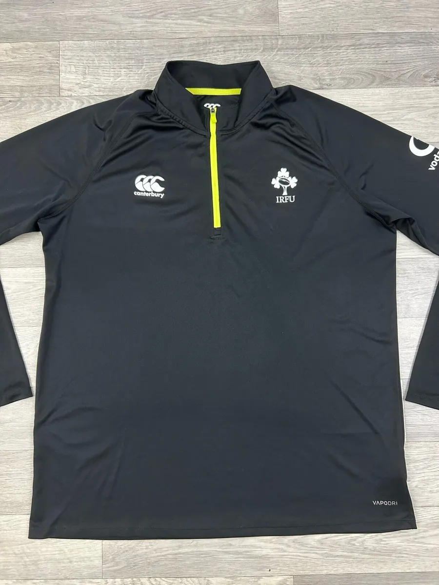 Canterbury Ireland Rugby Half Zip Jumper Mens XL - Image 2