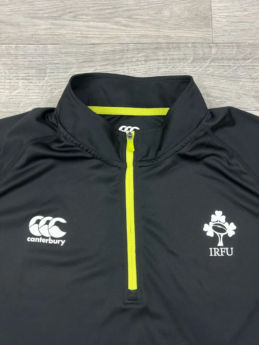Canterbury Ireland Rugby Half Zip Jumper Mens XL - Image 3