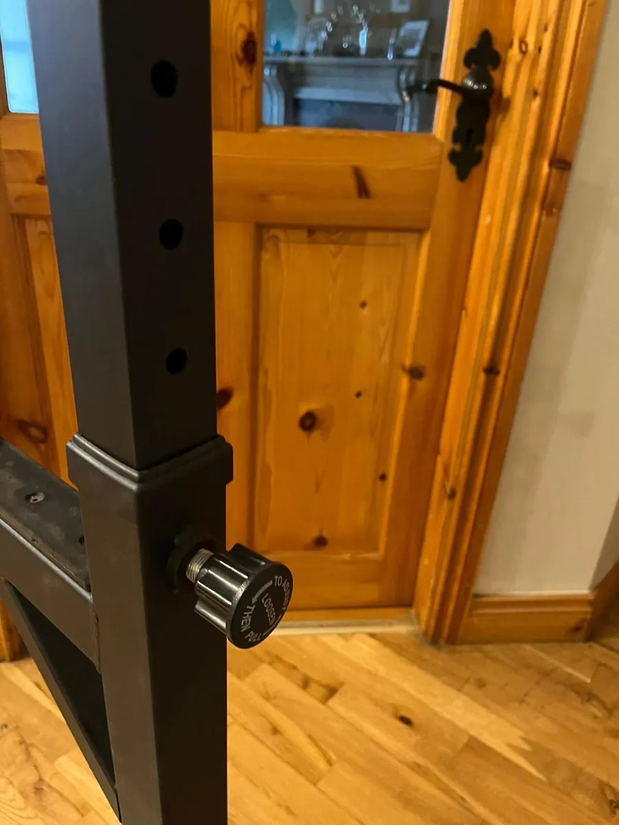 Squat rack ,Olympic barbell and 60 kg of plates - Image 4