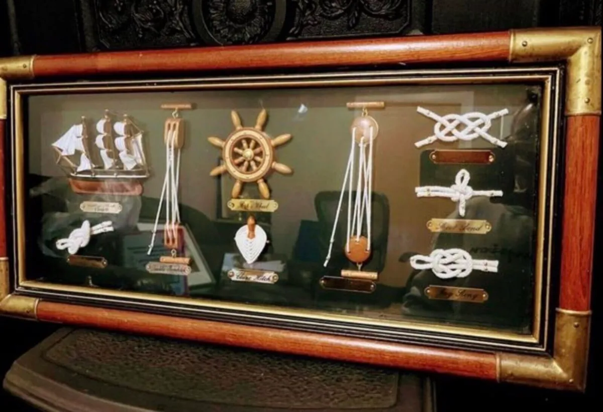 Vintage Maritime Shadow Box