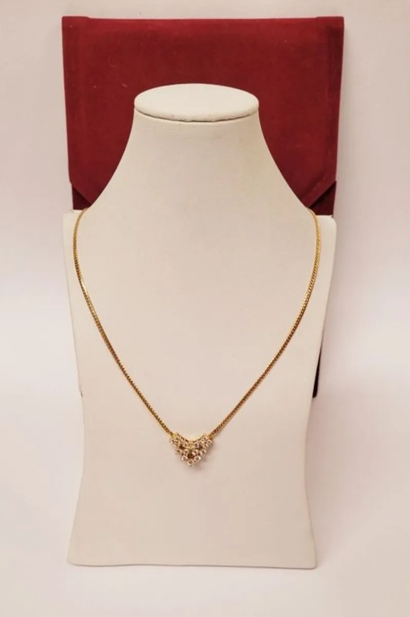 Stunning Diamond Necklace 750 yellow gold /18 Carat - Image 1