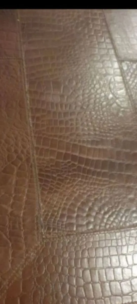 vintage coffee table in genuine crocodile - Image 3