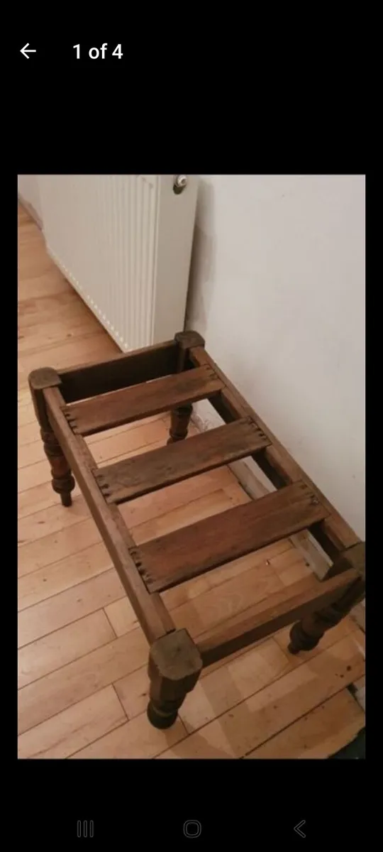 antique hotel luggage rack - Image 1