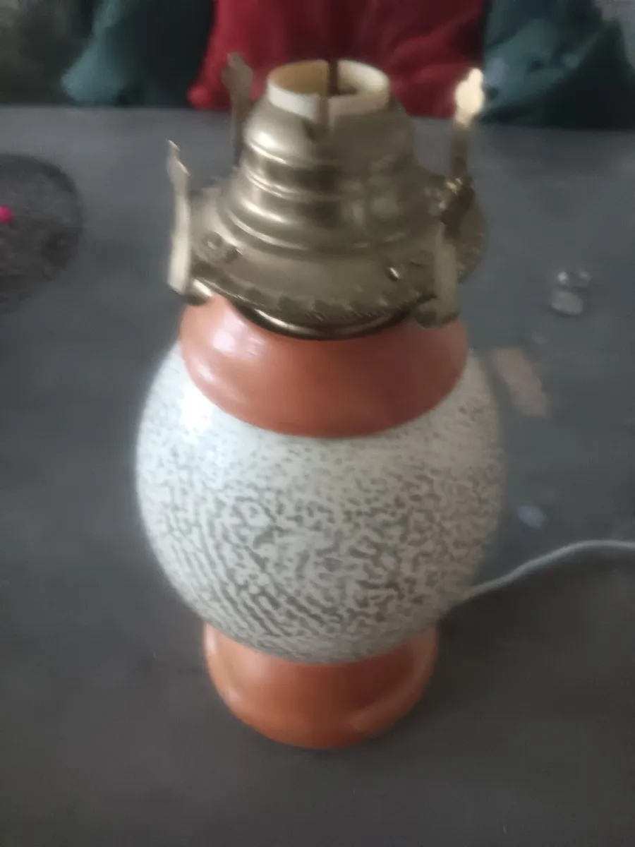 Ostrich egg lamp - Image 1