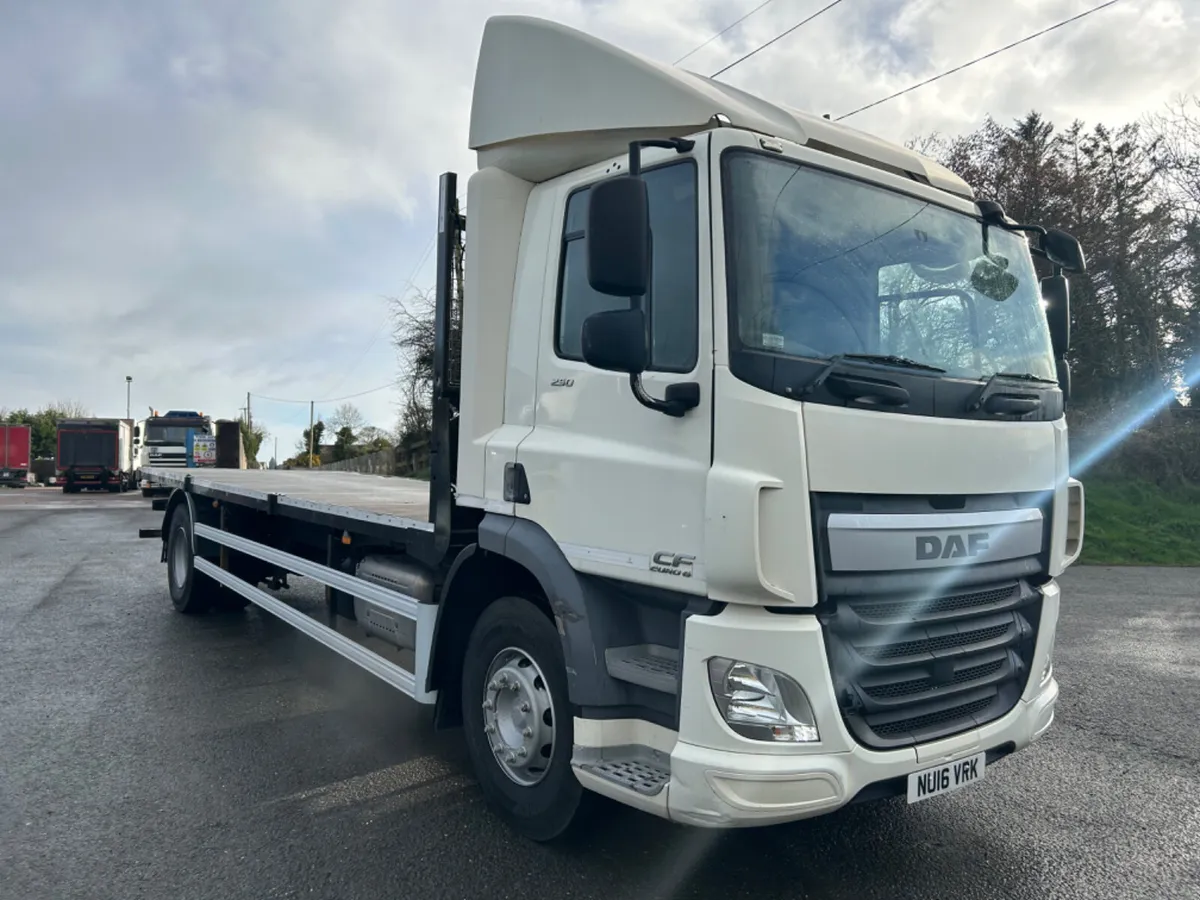 2016 Daf cf 250 18 ton  flat bed Scoffolding truck - Image 3