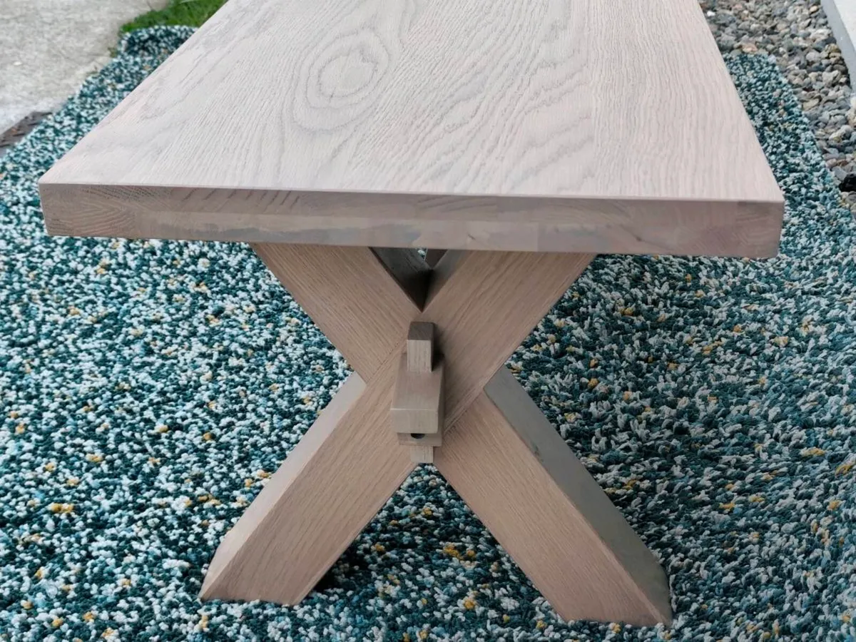 Solid Oak Bench Brand New - Image 2