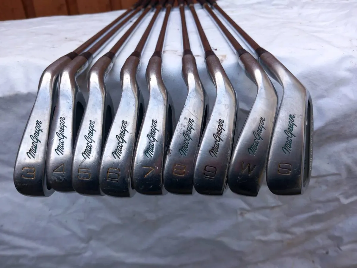Full set of McGregor Golf irons. Right handed club - Image 1