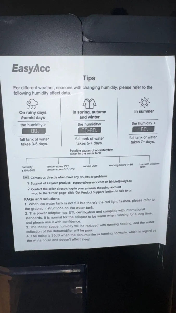 Mini Dehumidifier 1.2L - Image 2