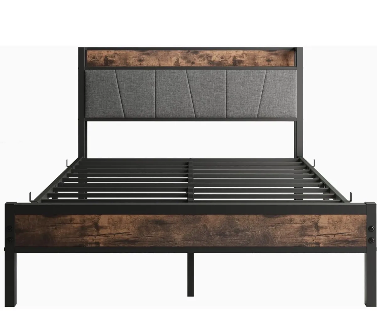 Double Bed Frames with Storage Headboard - Image 2