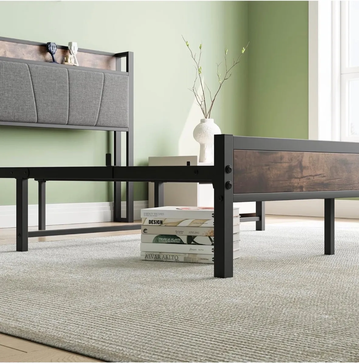 Double Bed Frames with Storage Headboard - Image 4