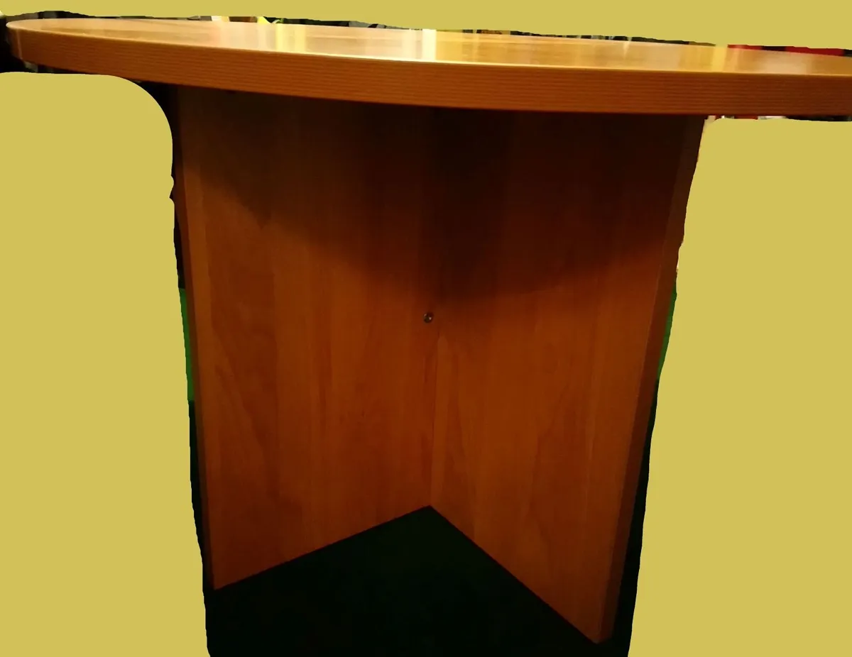 DELLA ROVERE ITALY wooden round table 110cm office - Image 3