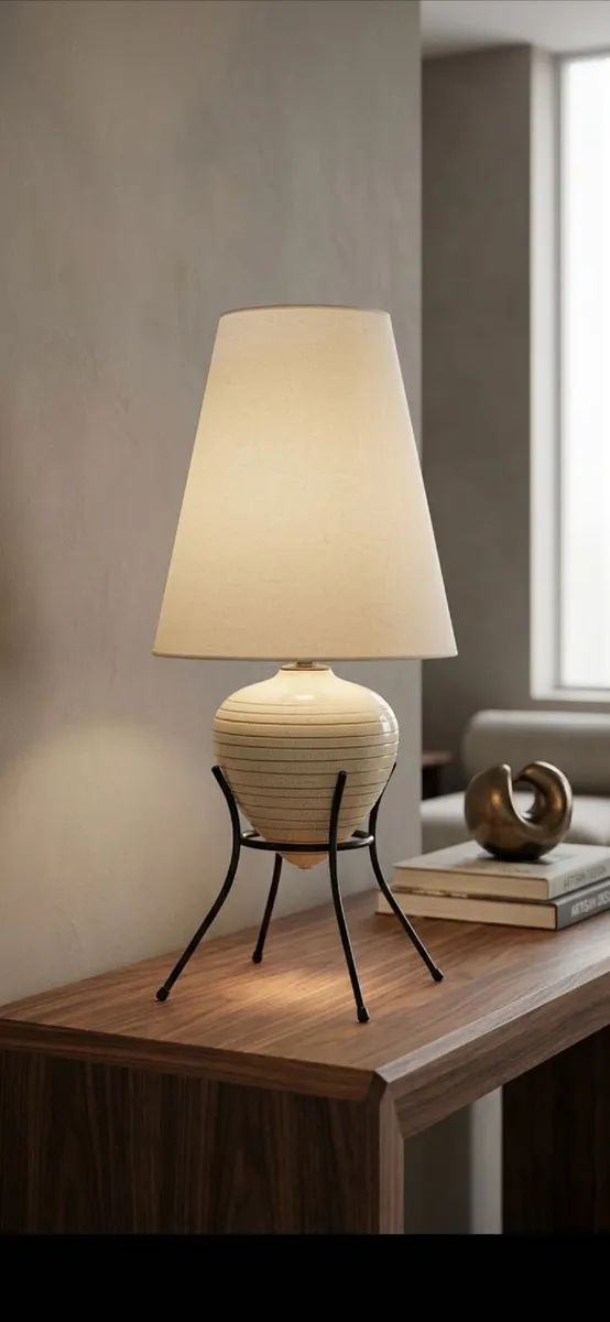 Mid century honeycomb lamp