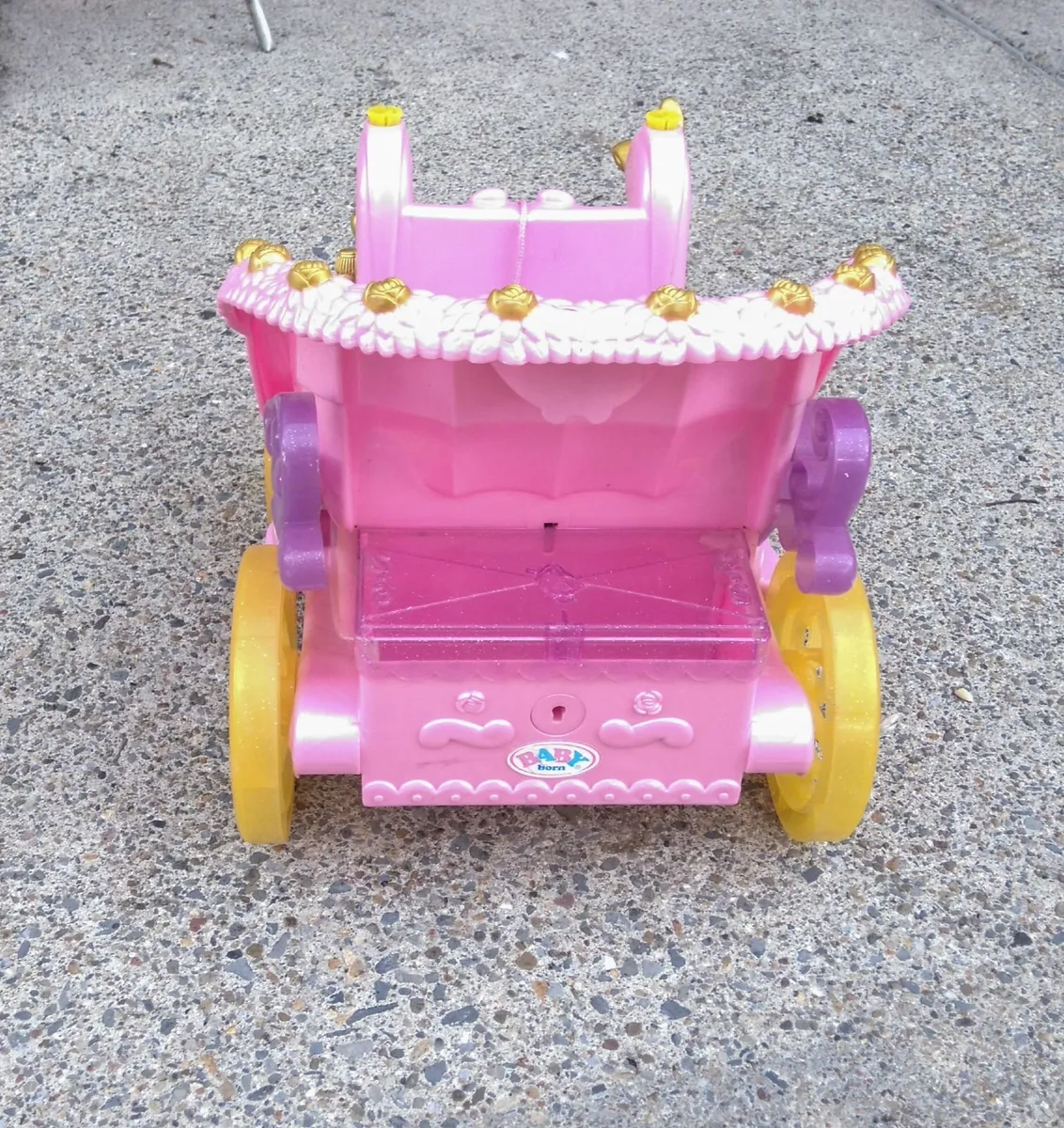 Zapf Creation Kids Pink Carriage (no Horse) Used. - Image 3