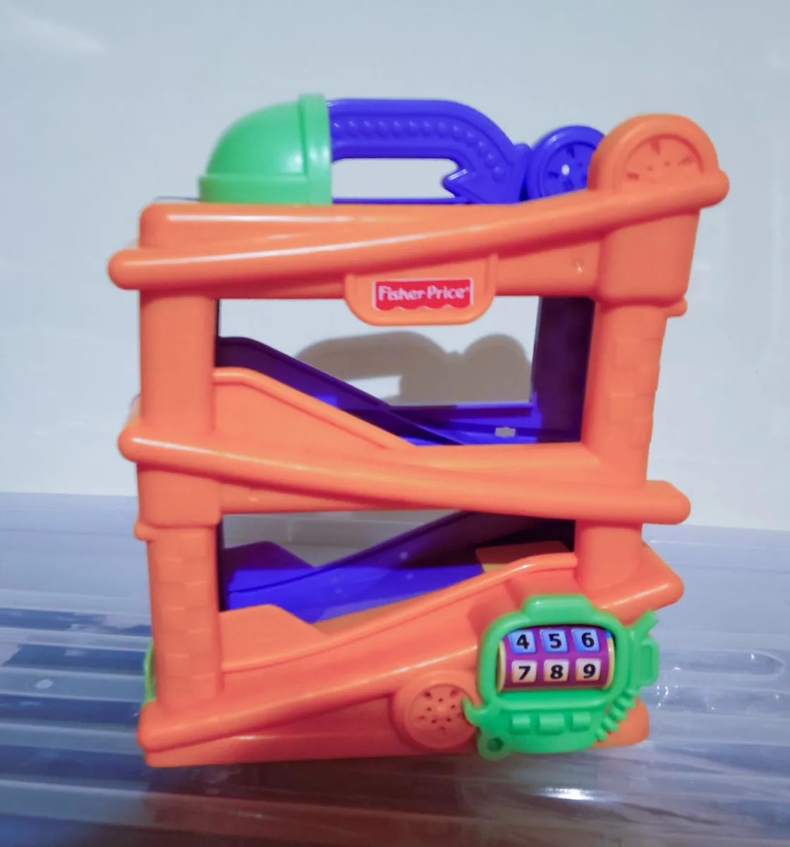 Fisher Price Musical Chase & Race Ramp (used). - Image 1