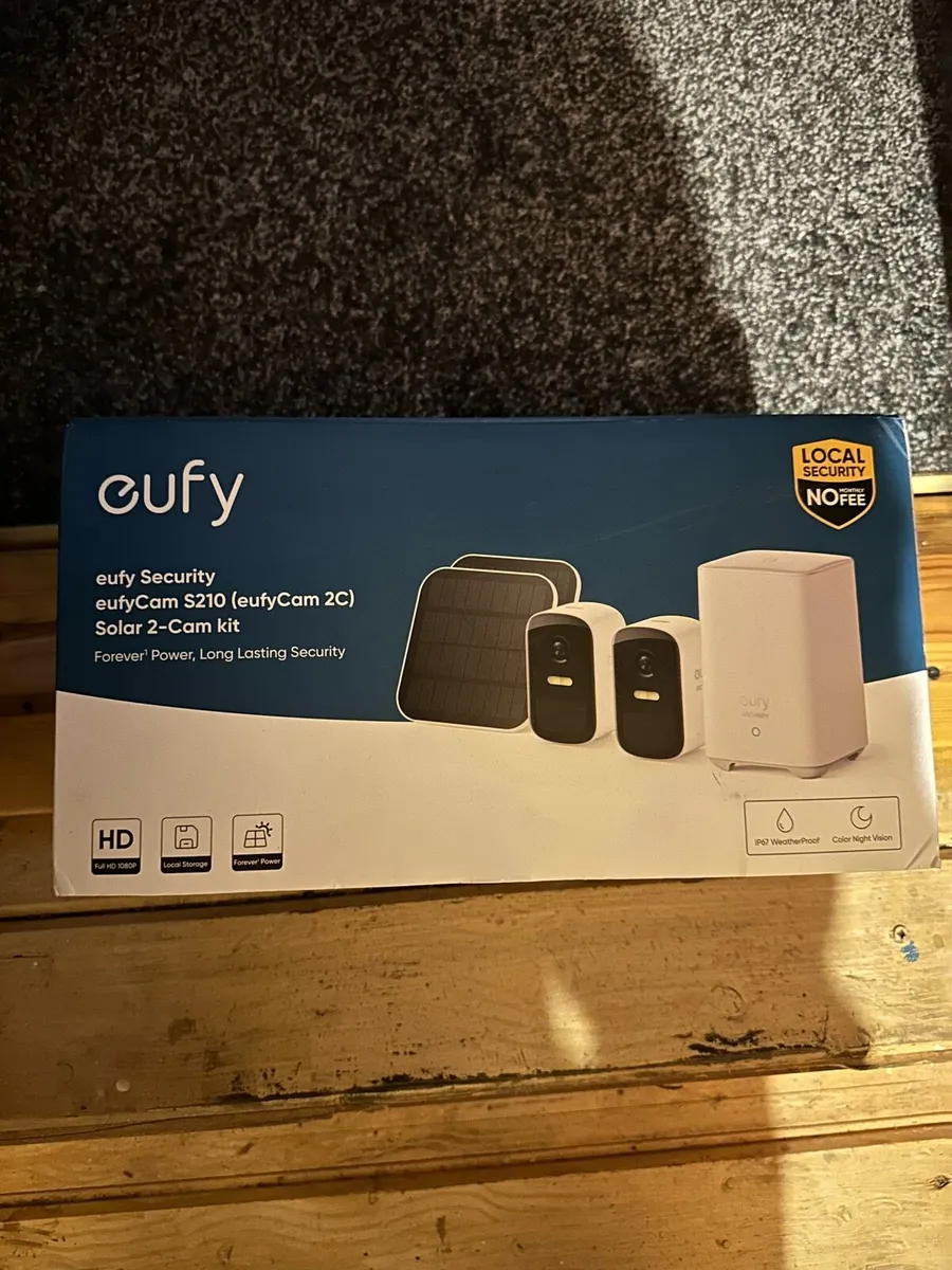 Eufy security cameras + solar panels - Image 1