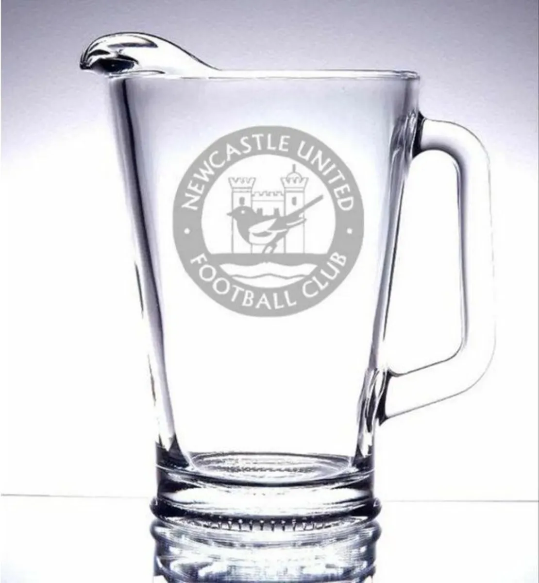 Large Vintage Glass Football Club Pitchers - Image 4