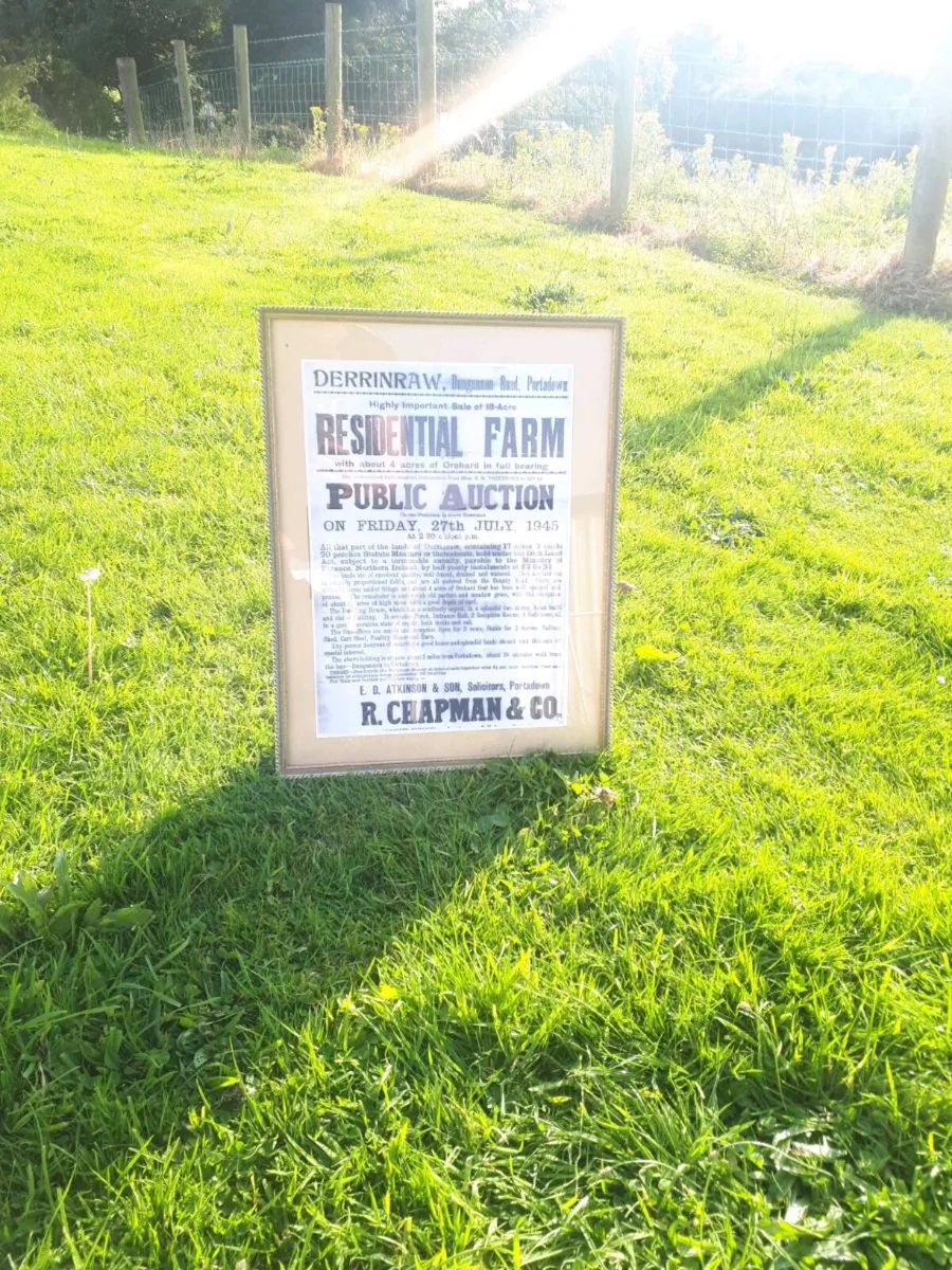 1945 Public Auction Notice - Image 1