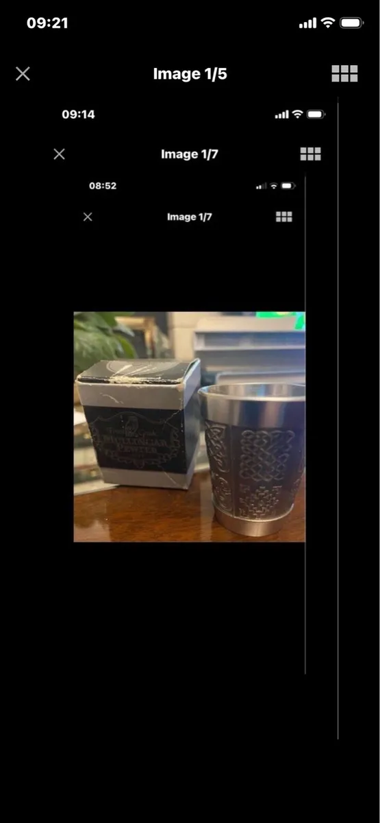 Mullingar Pewter Celtic Whiskey Shot Measure - Image 1