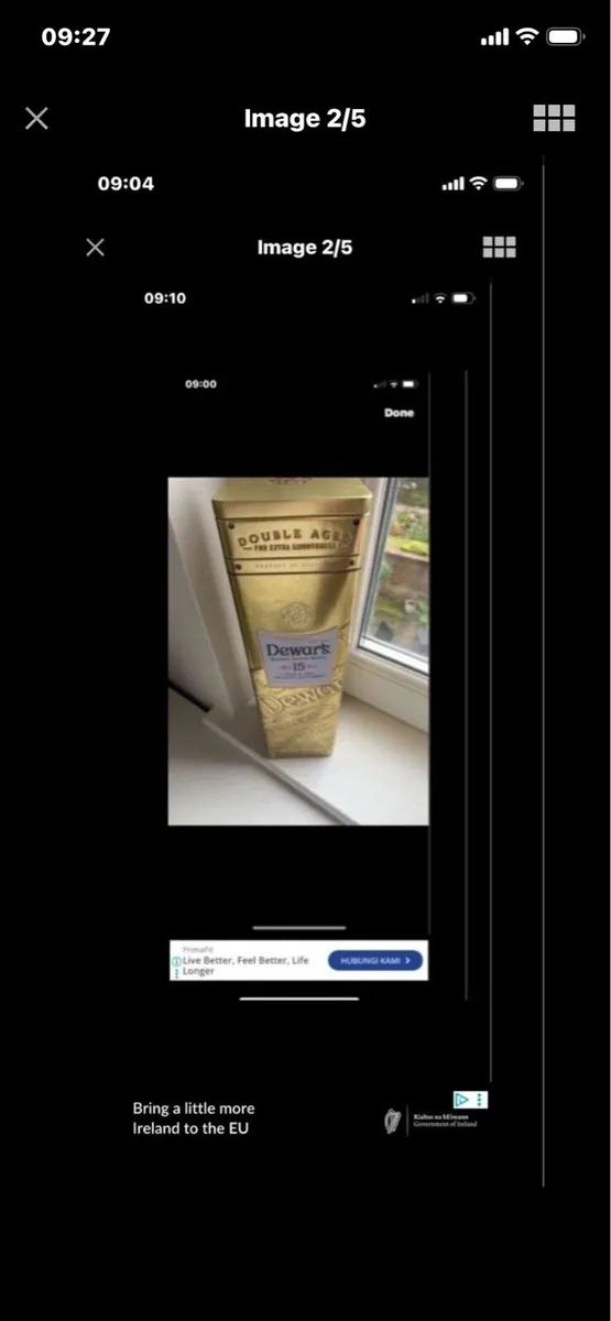 Dewars 15 yrs aged Metal Display Box - Image 2