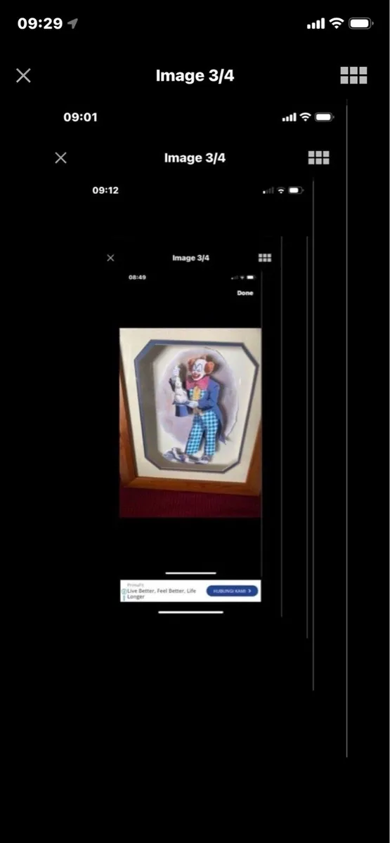 3D Clown Picture- Rabbit out of a hat - Image 2