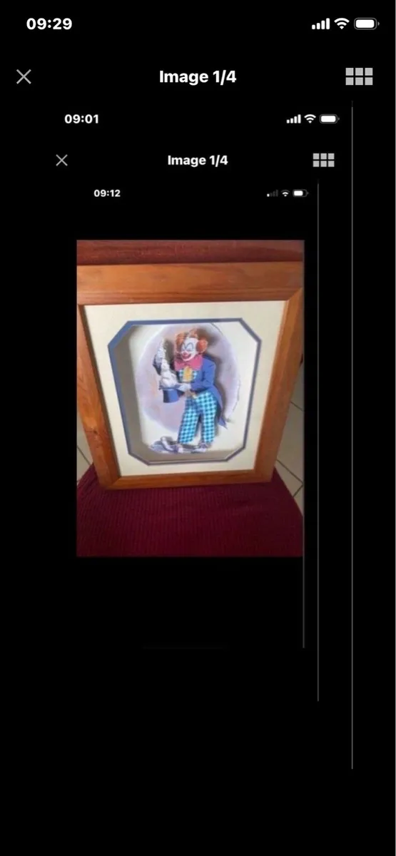 3D Clown Picture- Rabbit out of a hat - Image 1