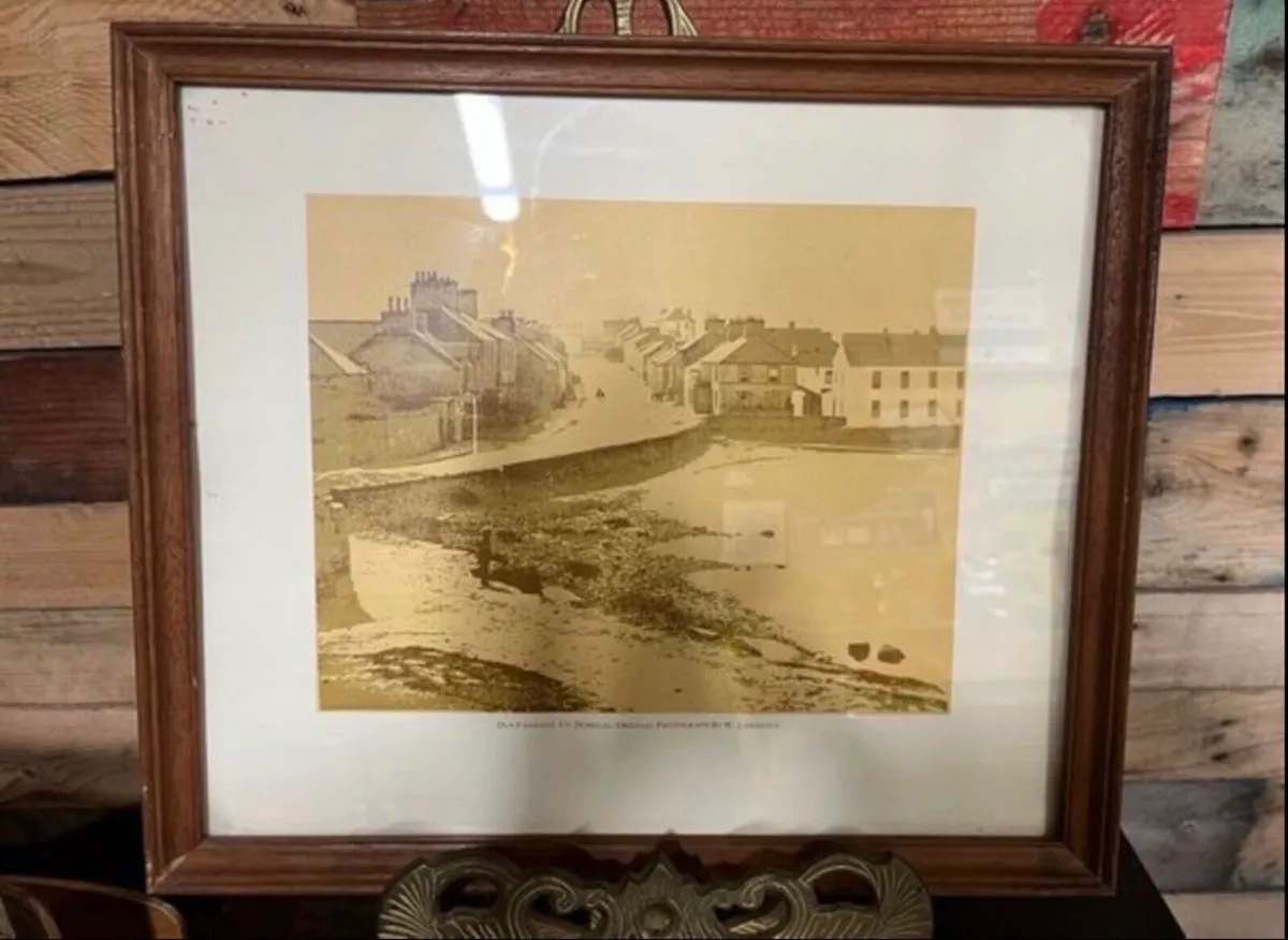 Vintage framed photo Dunfanaghy Donegal - Image 1