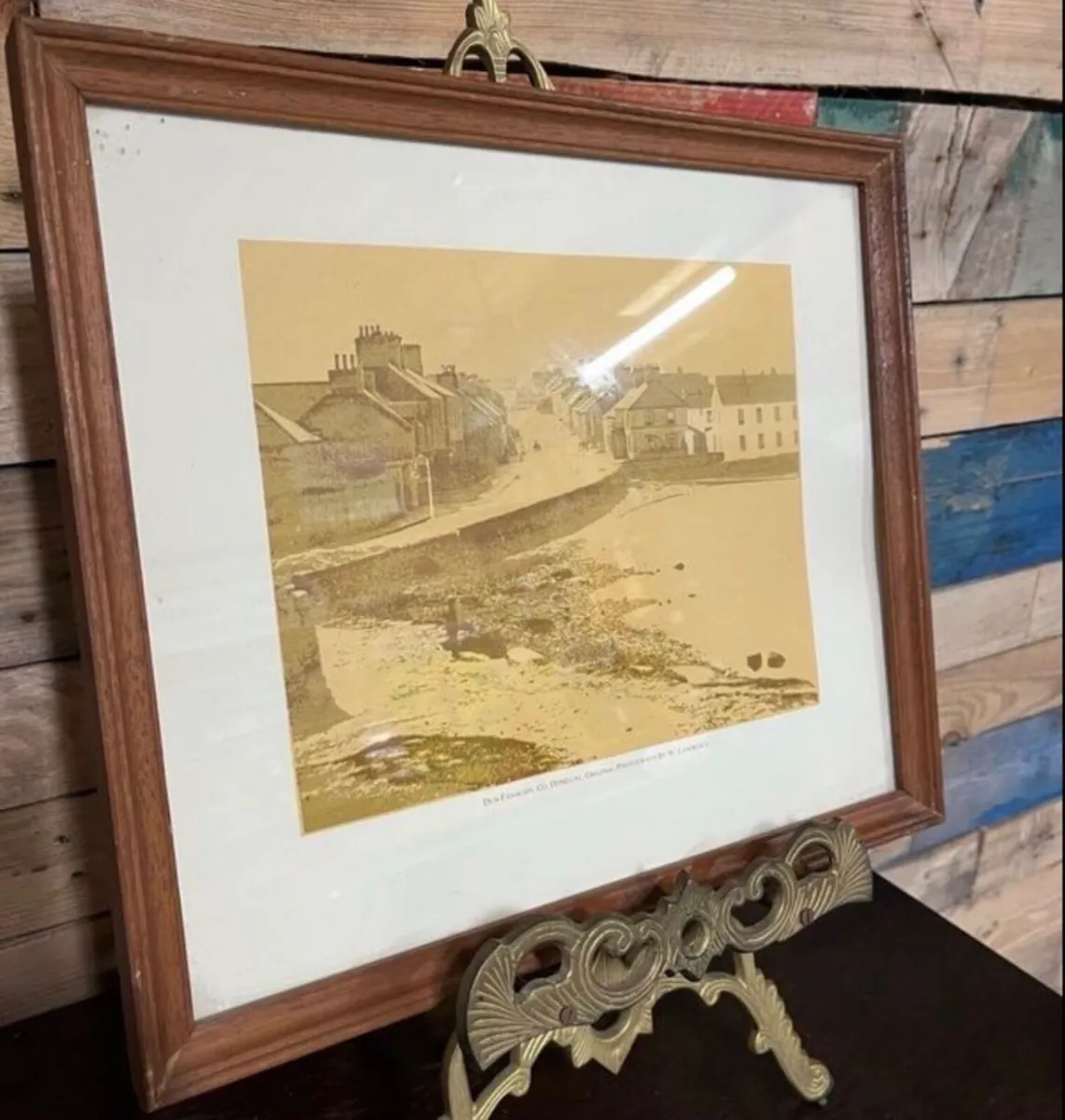 Vintage framed photo Dunfanaghy Donegal - Image 2