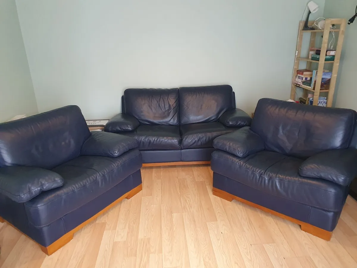 Incanto Italian Leather Sofa set - Image 1