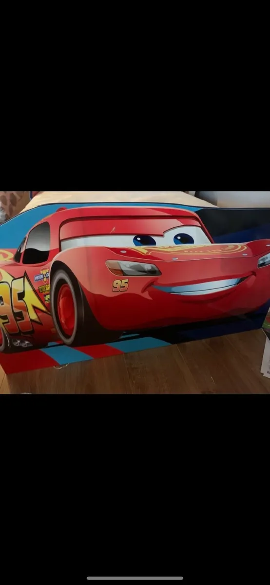 Disney Cars Lightning McQueen Toddler Bed - Image 1