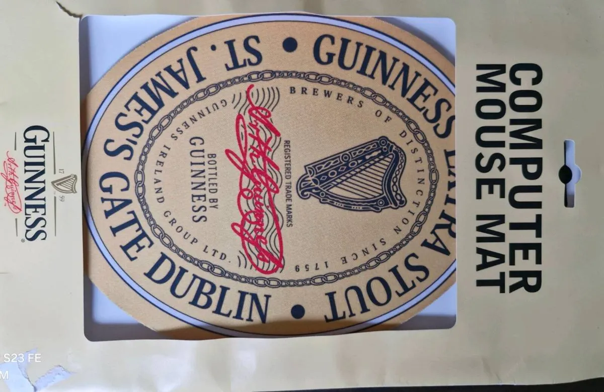 Guinness mouse mat new unused - Image 3