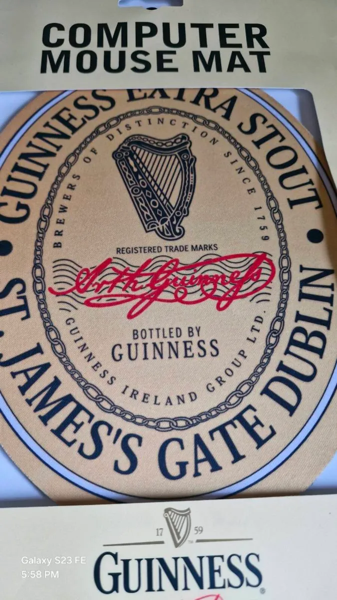 Guinness mouse mat new unused - Image 1