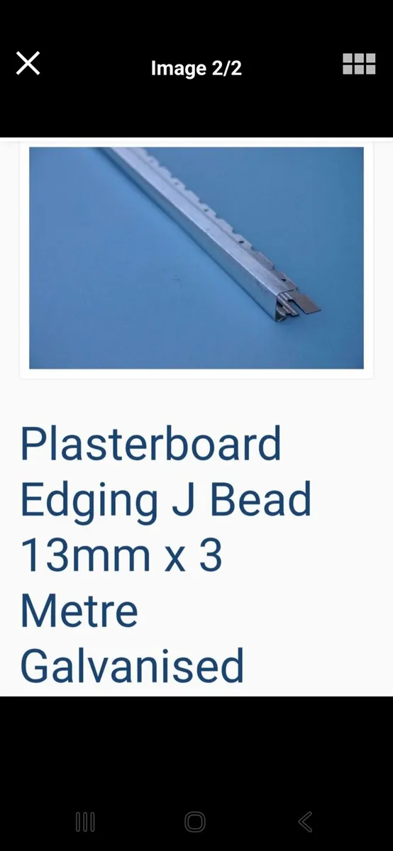 Plasterboard J bead - Image 2