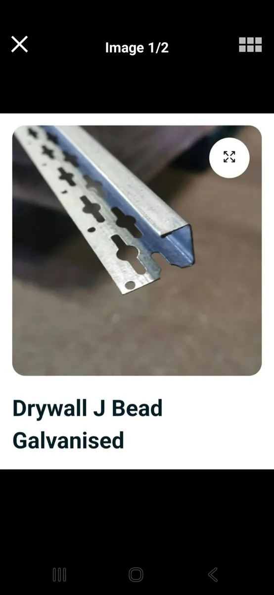Plasterboard J bead - Image 1
