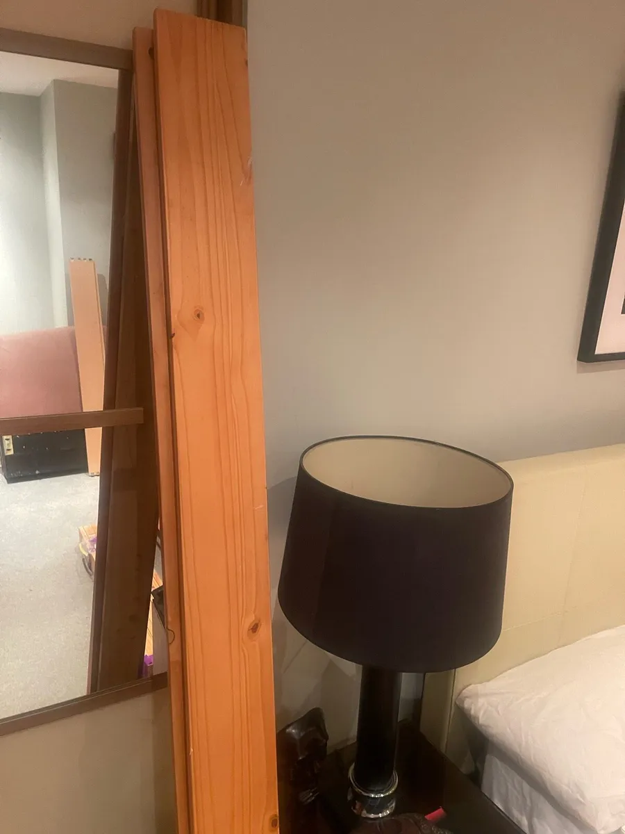 Lovely Solid 4Ft 6” Double Wooden Bed - Deliver - Image 3