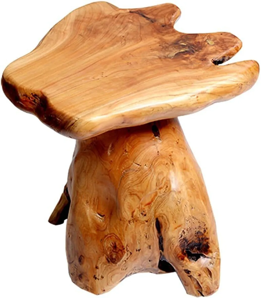Wooden Stool Solid Cedar Each One is Unique - Image 1