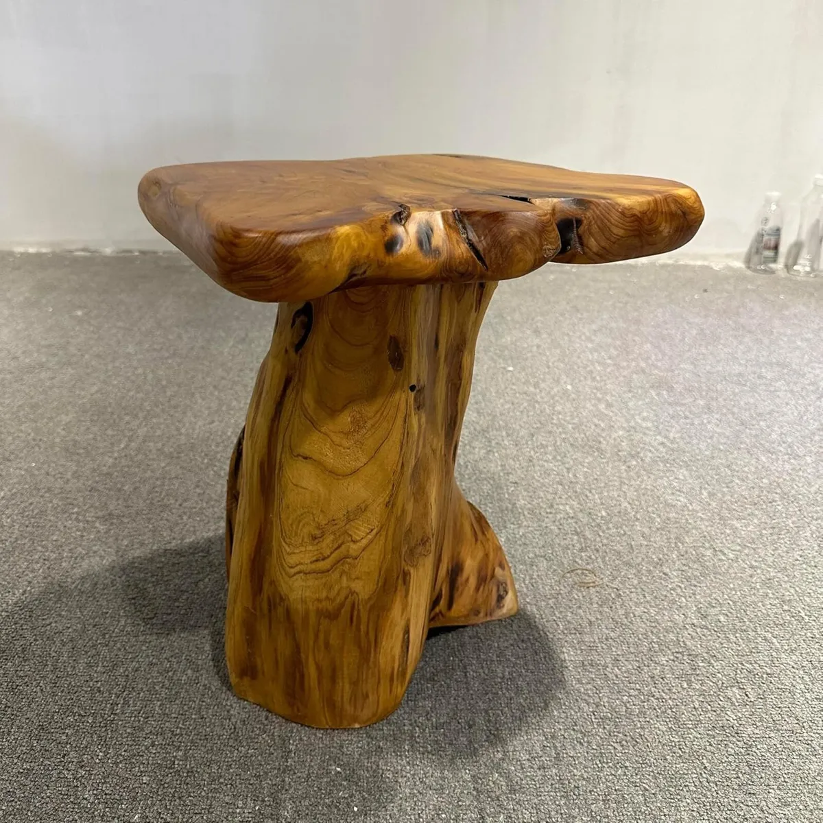 Wooden Stool Solid Cedar Each One is Unique - Image 2